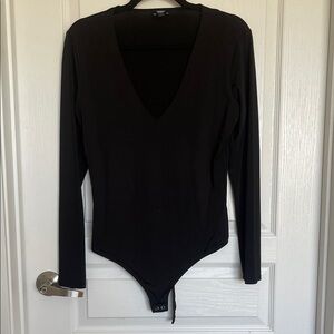 Express Black V Neck Bodysuit